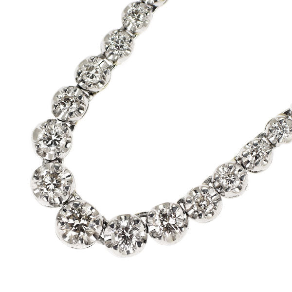Pt900 ダイヤモンド テニス ネックレス 3.01ct