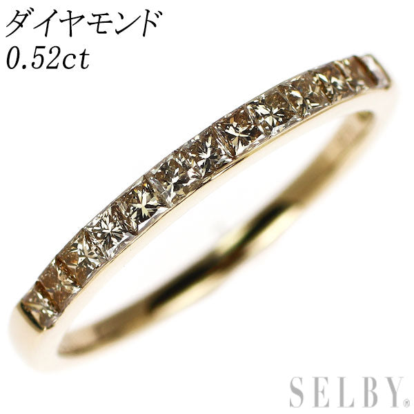 K18BG ダイヤモンド リング 0.52ct ミステリーセッティング