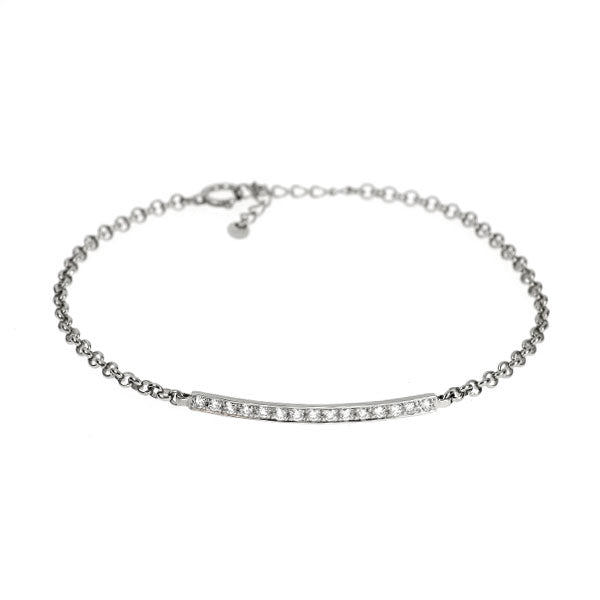 Pt900/ Pt850 ダイヤモンド ブレスレット 0.30ct