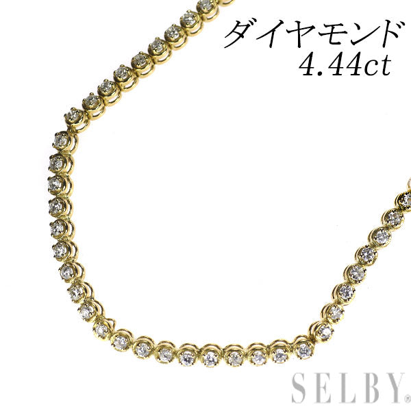 K18YG ダイヤモンド ネックレス 4.44ct — セルビーオンラインストア
