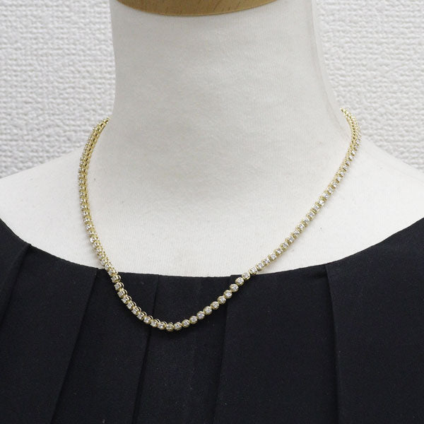 K18YG ダイヤモンド ネックレス 4.44ct — セルビーオンラインストア