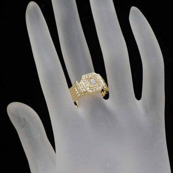 K18YG ダイヤモンド リング 0.34ct