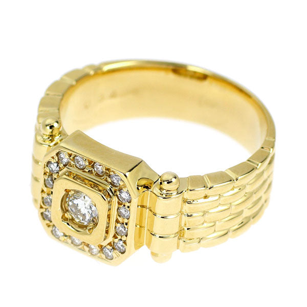 K18YG ダイヤモンド リング 0.34ct