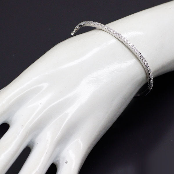 K18WG ダイヤモンド バングル 1.01ct