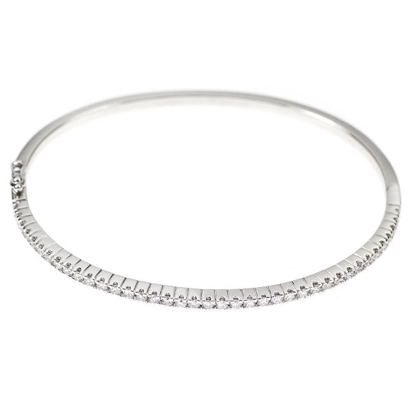 K18WG ダイヤモンド バングル 1.01ct