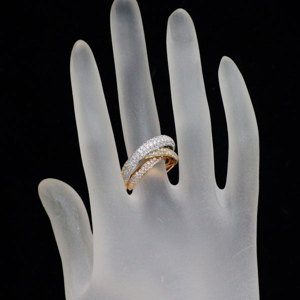 周大福 K18YG/WG/PG ダイヤモンド リング 2.210ct パヴェ