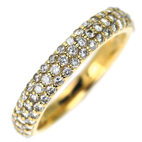 K18YG ダイヤモンド リング 0.73ct パヴェ