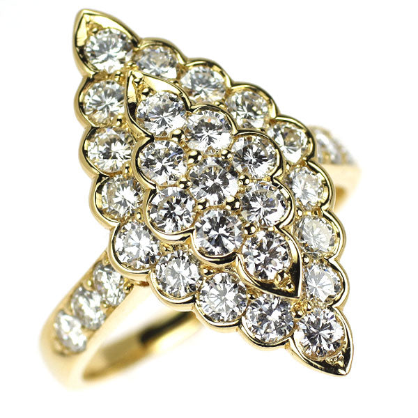 K18YG ダイヤモンド リング 2.058ct