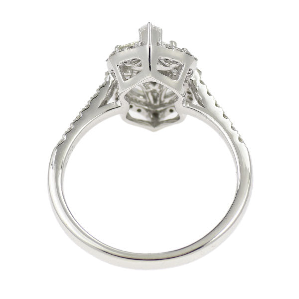 K18WG ローズカット ダイヤモンド リング 0.71ct D0.30ct