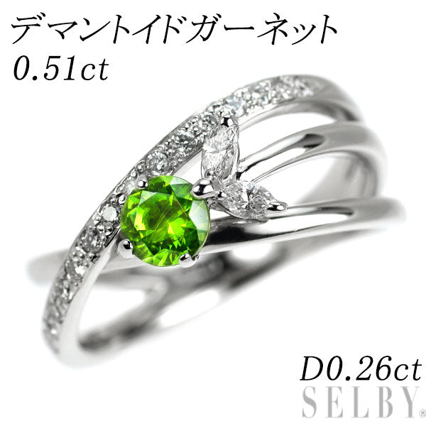 pt900 天然デマントイドガーネット　リング　最終価格　　高品質 楽天市場】デマントイドガーネット 約0.25ct リング 12号 PT900
