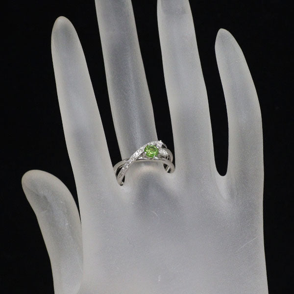 希少 Pt900 デマントイドガーネット ダイヤモンド リング 0.51ct D0.26ct