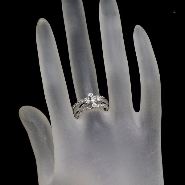K18WG ダイヤモンド リング 0.75ct
