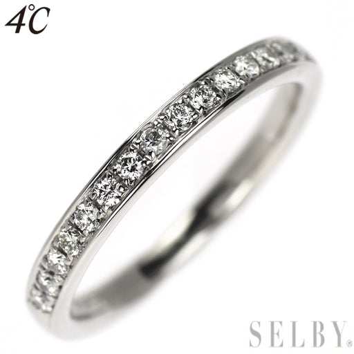 4℃ Pt950 ダイヤモンド リング ハーフエタニティ — セルビーオンライン