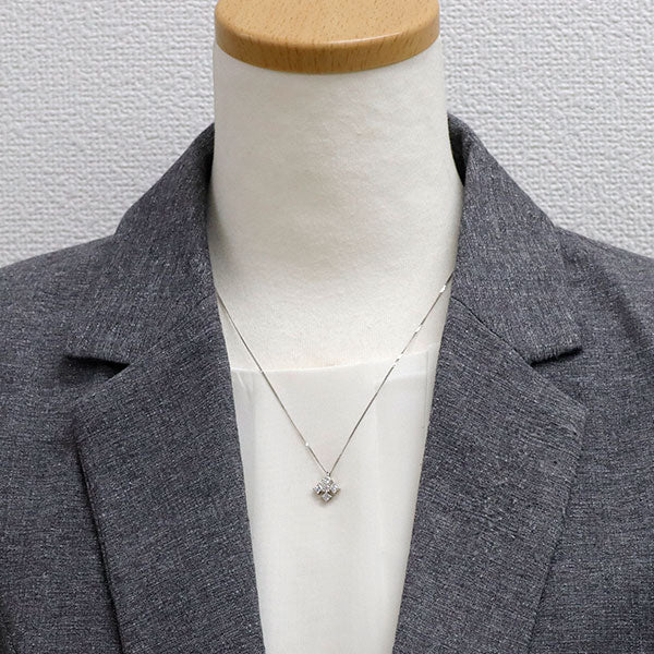 Pt900/ Pt850 ダイヤモンド ペンダントネックレス 0.507ct