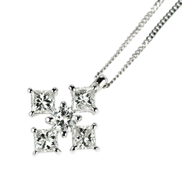 Pt900/ Pt850 ダイヤモンド ペンダントネックレス 0.507ct