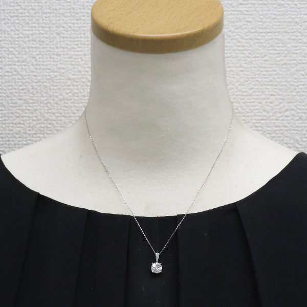 K18WG ダイヤモンド ペンダントネックレス 0.50ct