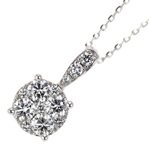 K18WG ダイヤモンド ペンダントネックレス 0.50ct