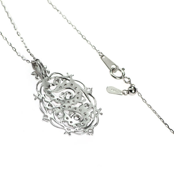 K18WG ダイヤモンド ペンダントネックレス 0.30ct