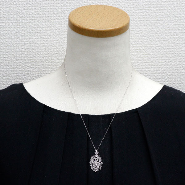 K18WG ダイヤモンド ペンダントネックレス 0.30ct