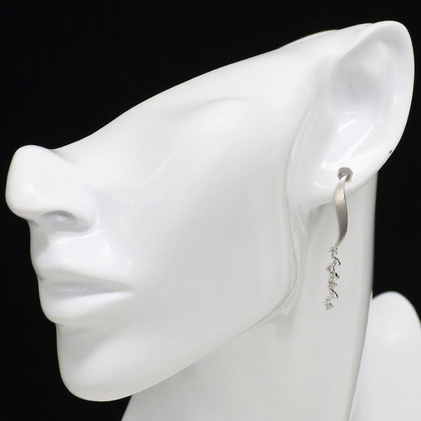 ラッセル K18WG ダイヤモンド ピアス 0.52ct