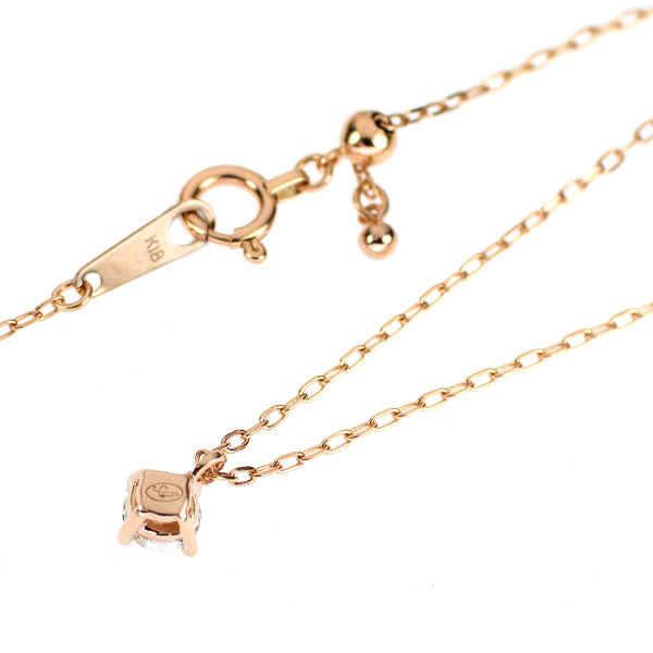 K18PG ダイヤモンド ペンダントネックレス 0.20ct
