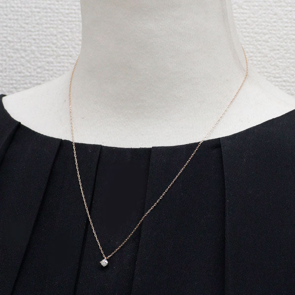 K18PG ダイヤモンド ペンダントネックレス 0.20ct