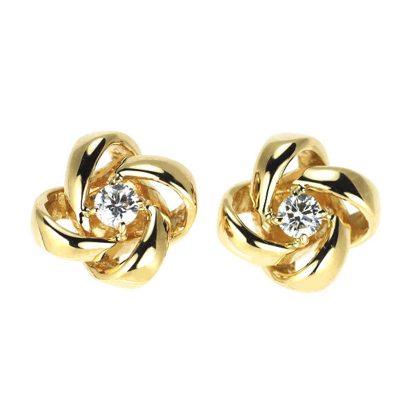 K18YG ダイヤモンド ピアス 0.16ct — セルビーオンラインストア