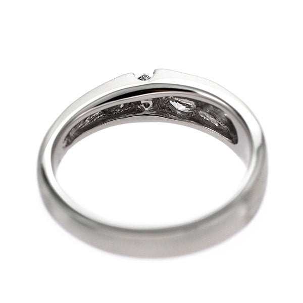 Pt900 天然ブルーダイヤモンド リング 0.081ct LGGB SI2 D0.12ct