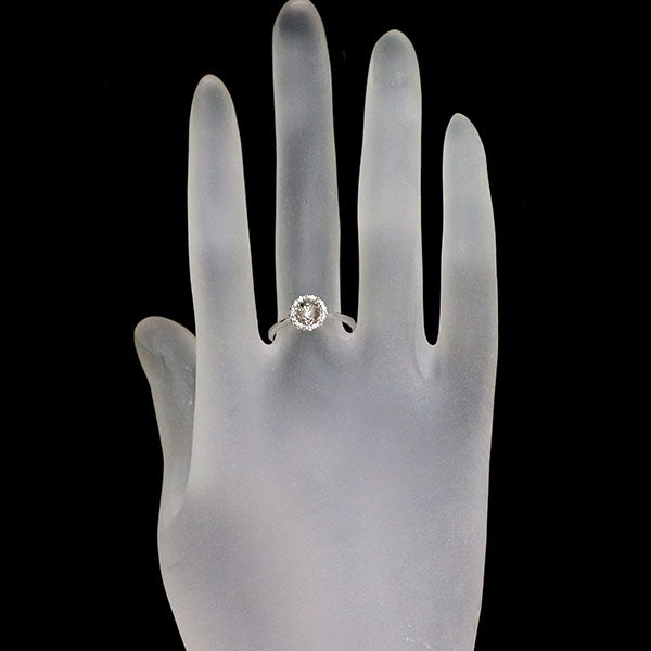 K18WG ダイヤモンド リング 0.18ct — セルビーオンラインストア