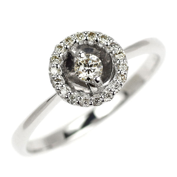 K18WG ダイヤモンドリング K18WG ダイヤモンド リング 0.18ct — セルビーオンラインストア