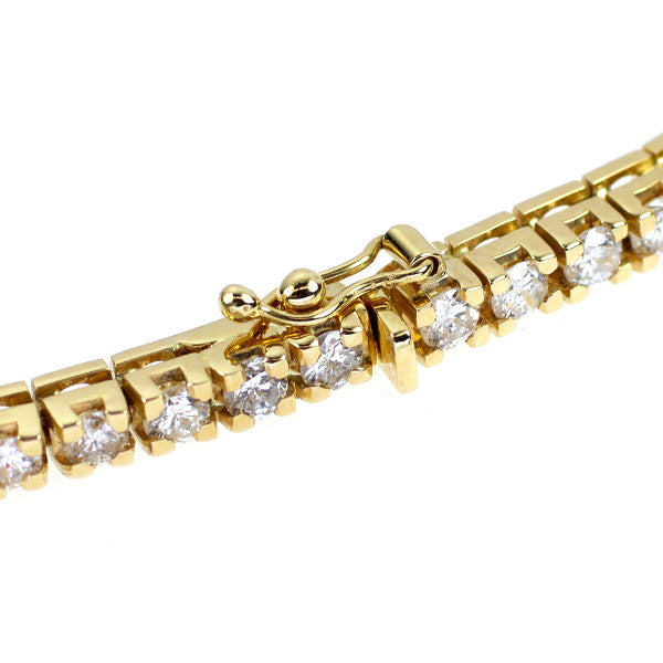 K18YG ダイヤモンド ブレスレット 4.37ct テニス
