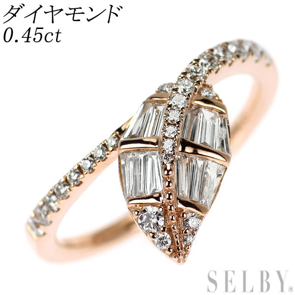 K18PG ダイヤモンド リング 0.45ct