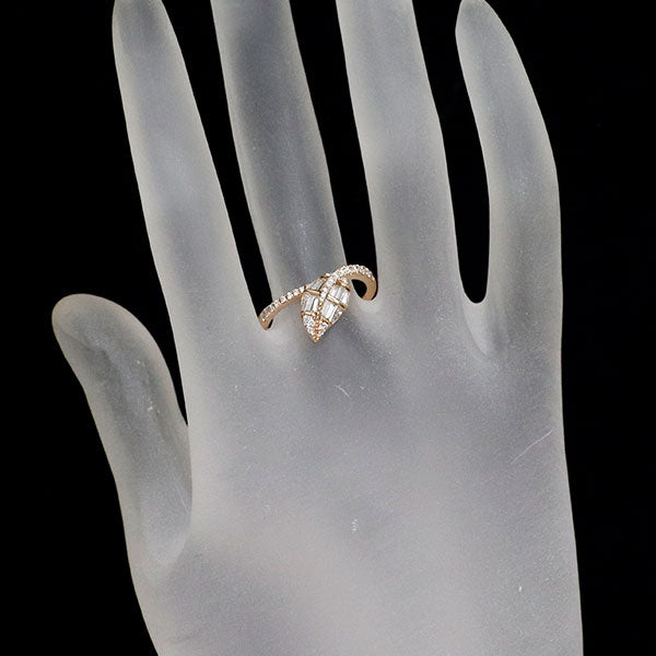 K18PG ダイヤモンド リング 0.45ct