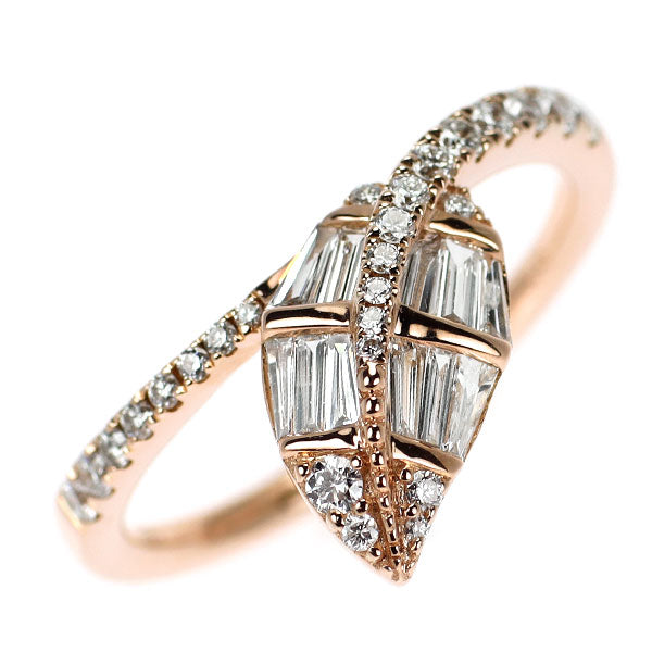 K18PG ダイヤモンド リング 0.45ct
