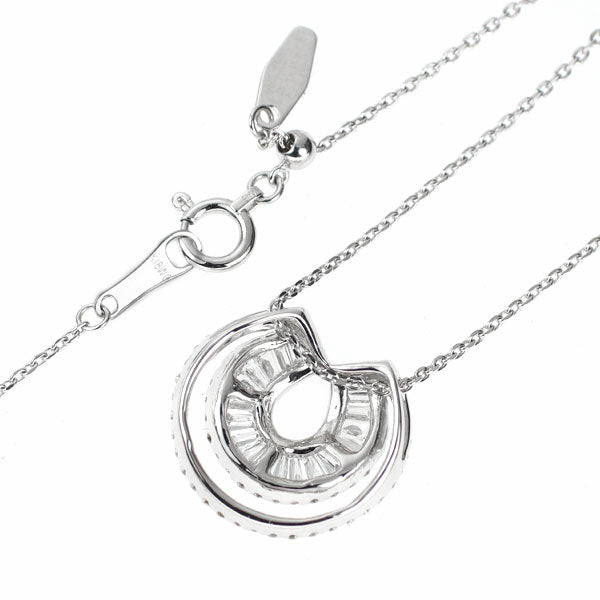 K18WG ダイヤモンド ペンダントネックレス 0.69ct