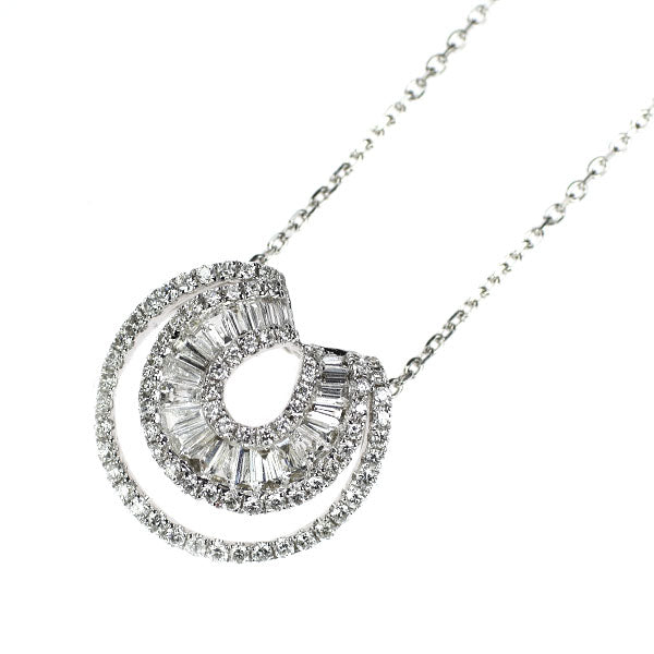 K18WG ダイヤモンド ペンダントネックレス 0.69ct