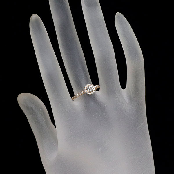 K18PG ダイヤモンド リング 0.307ct D0.30ct