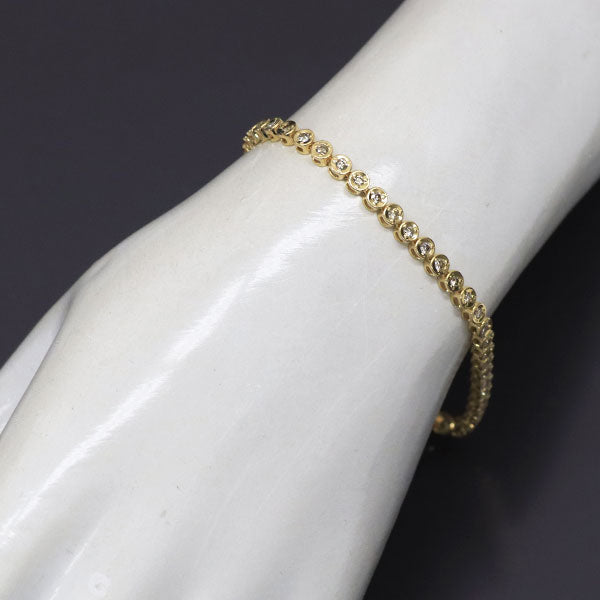 K18YG ダイヤモンド テニス ブレスレット 1.00ct