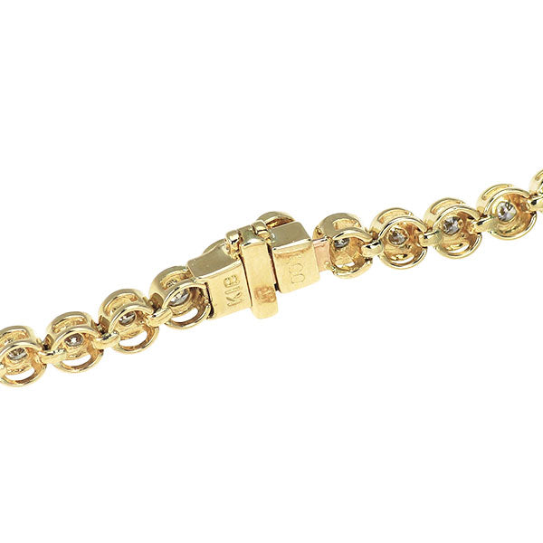 K18YG ダイヤモンド テニス ブレスレット 1.00ct