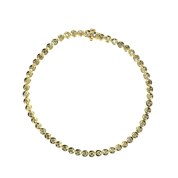 K18YG ダイヤモンド テニス ブレスレット 1.00ct