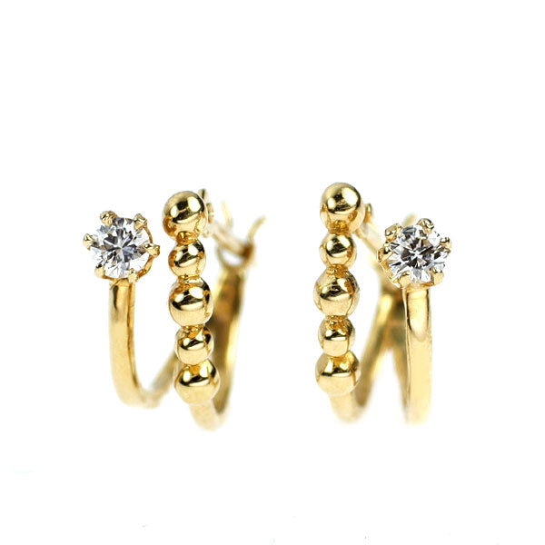 『専用です』天然 ルビー ダイヤモンド 『蛇フープ』 ピアス 計0.22ct 専用です』天然 ルビー ダイヤモンド 『蛇フープ』 ピアス 計0.22ct