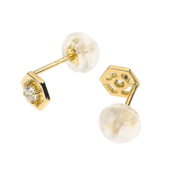 K18YG ダイヤモンド ピアス 0.10ct