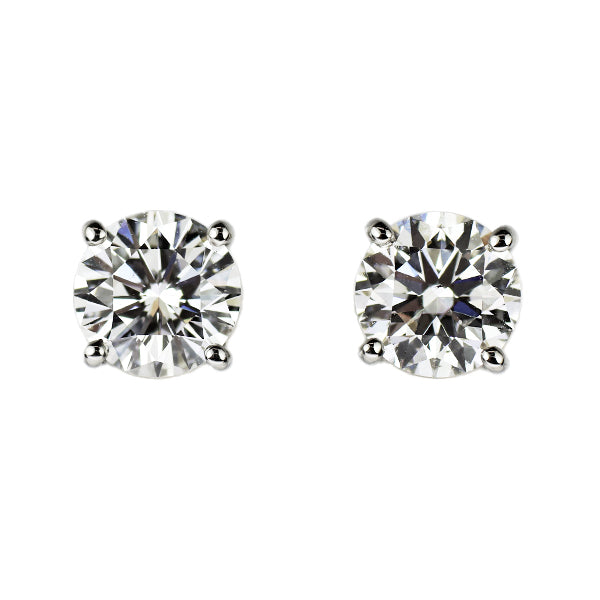 Pt900 ダイヤモンド スタッド ピアス 1.097ct
