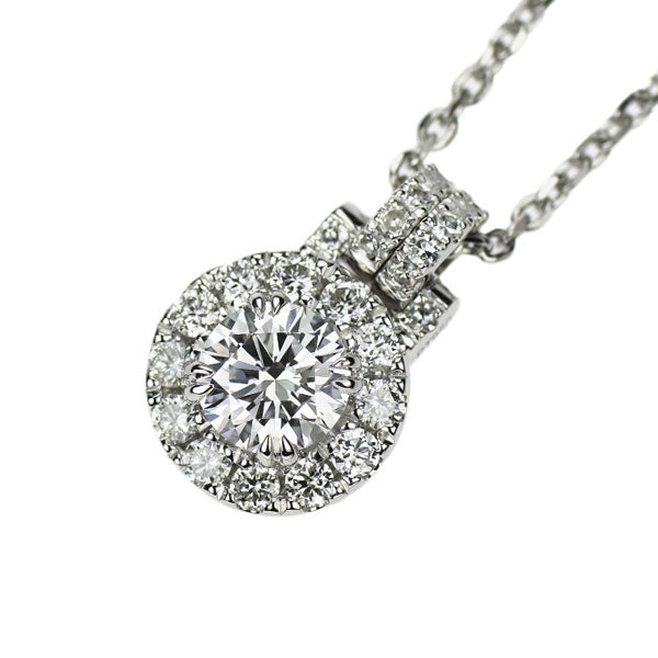 Pt950 ダイヤモンド ペンダントネックレス 0.25ct D IF 3EX D0.25ct