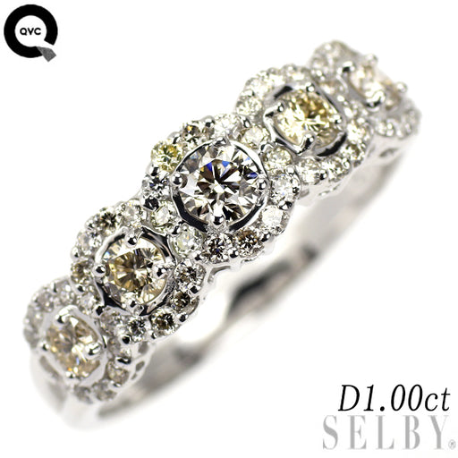 QVC K18WG ダイヤモンド リング 1.00ct ブリラーレ — セルビー