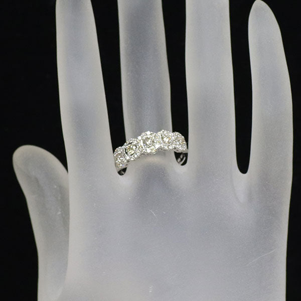 QVC K18WG ダイヤモンド リング 1.00ct ブリラーレ