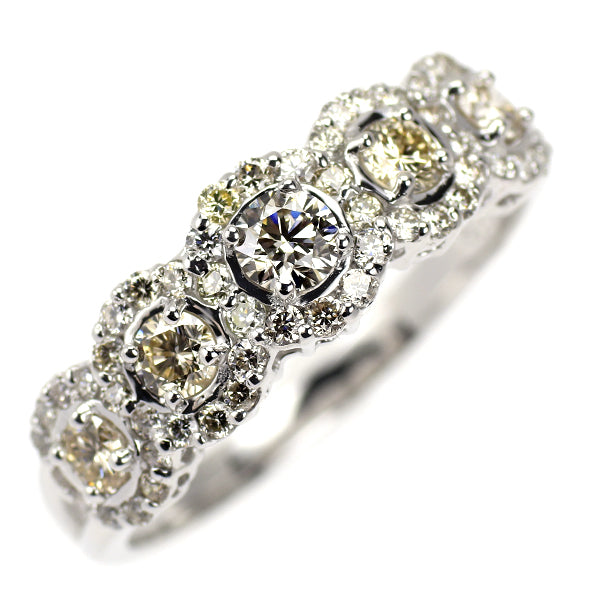 QVC K18WG ダイヤモンド リング 1.00ct ブリラーレ