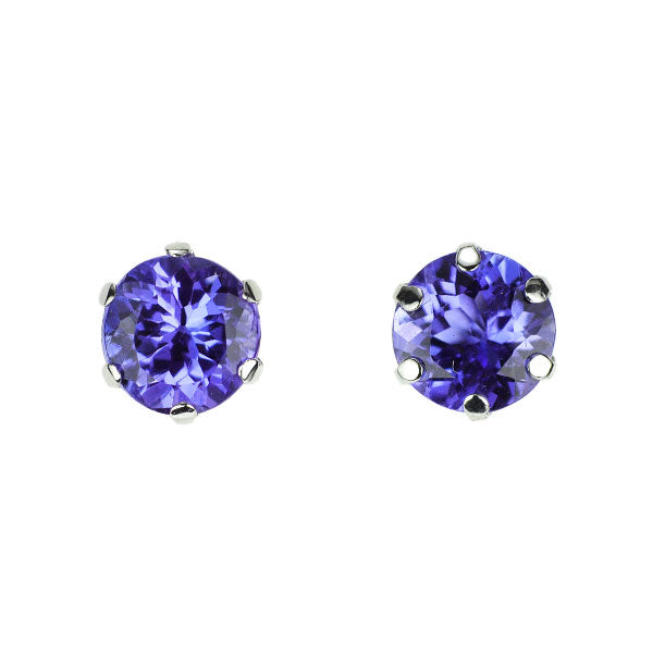 Pt900 タンザナイト ピアス 1.00ct スタッド