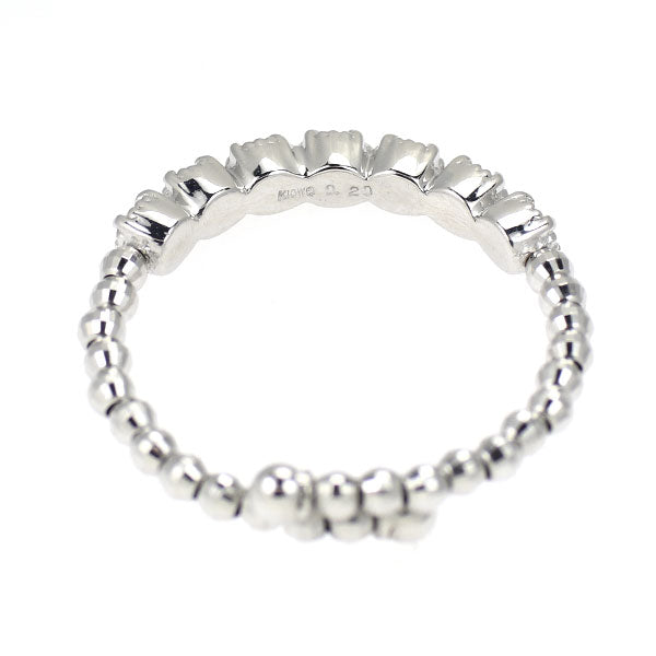 K18WG ダイヤモンド リング 0.20ct 形状記憶