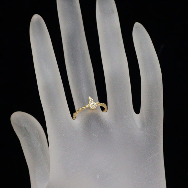 ヴェレッタオッターヴァ K18YG ダイヤモンド リング 0.05ct